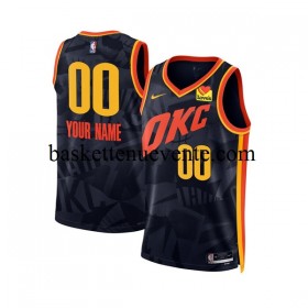 Maillot Basket Oklahoma City Thunder Personnalisé Nike 2023-2024 City Edition Navy Swingman - Homme